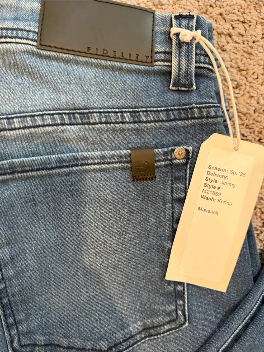 Fidelity Denim Two-Tone Blue Jeans